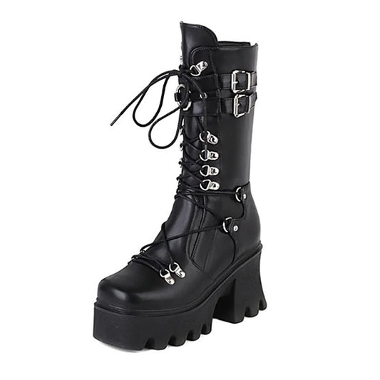 Get High Chunky Platform Boots