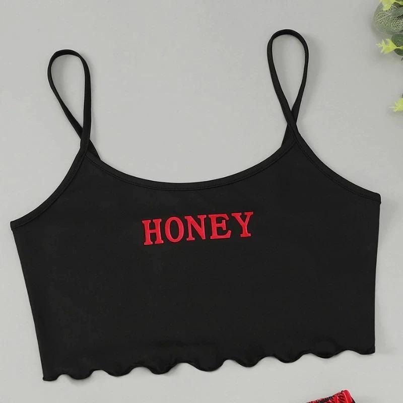 Honey Plaid Gothic Loungewear