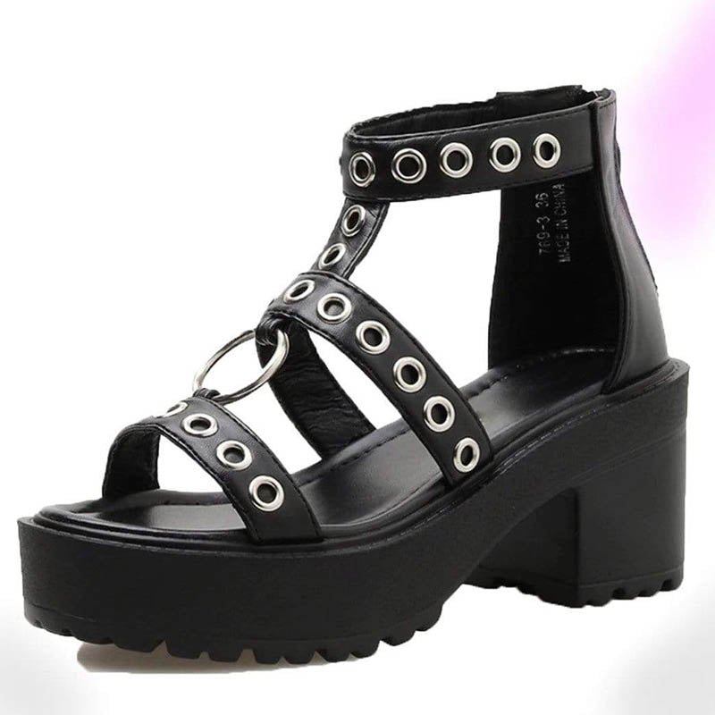 Gothic Rivet Sandals