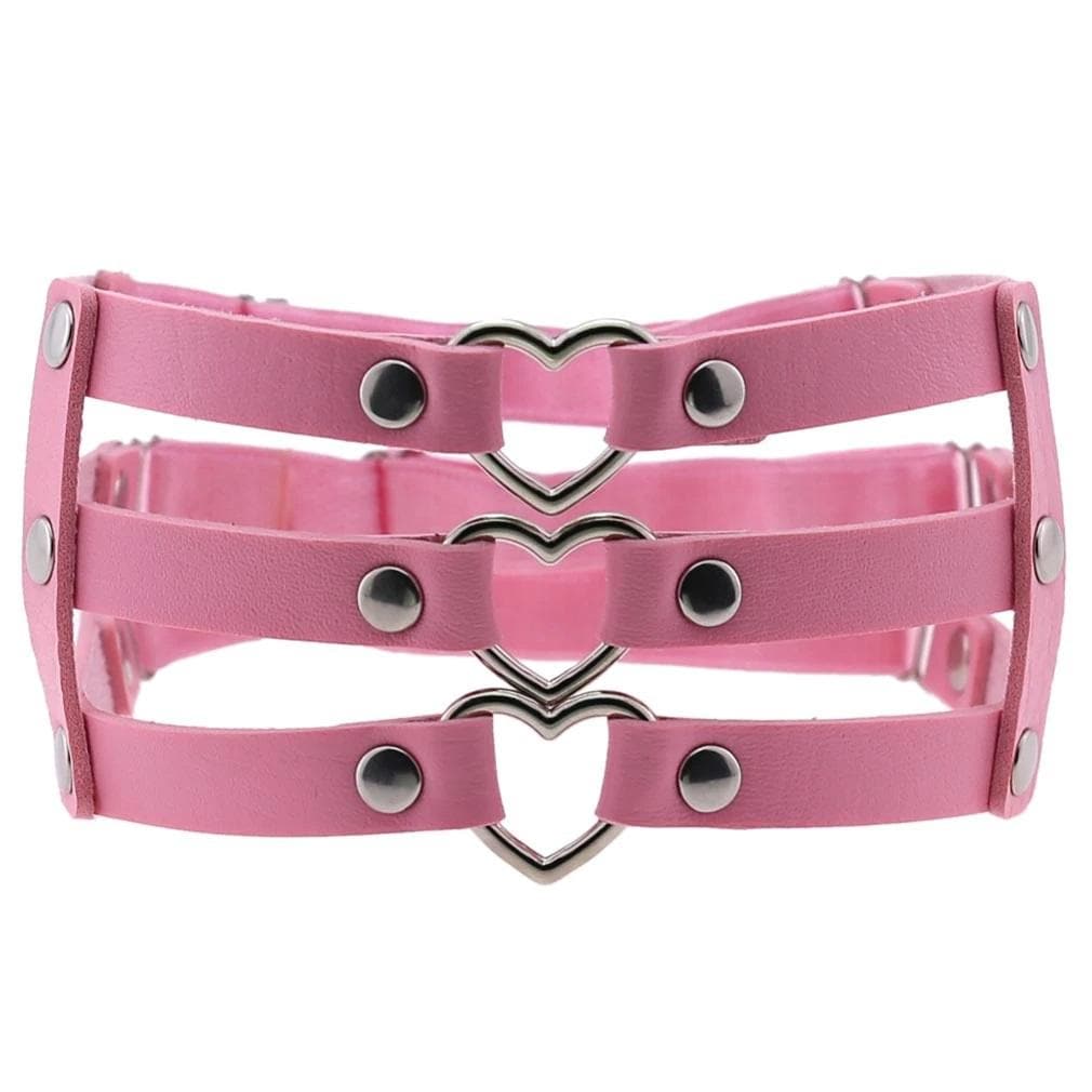 Triple Love Threat Garter Belt