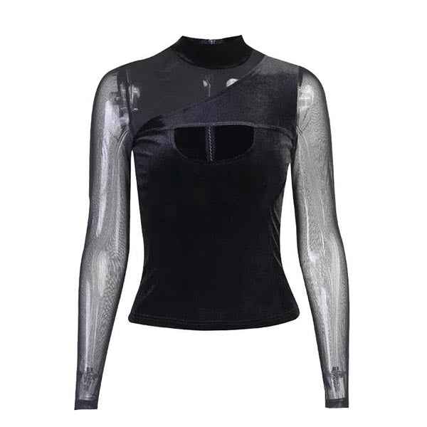 Mesh Gothic Punk Top