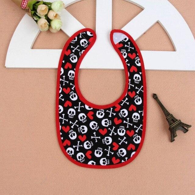 Skull Baby Goth Bibs
