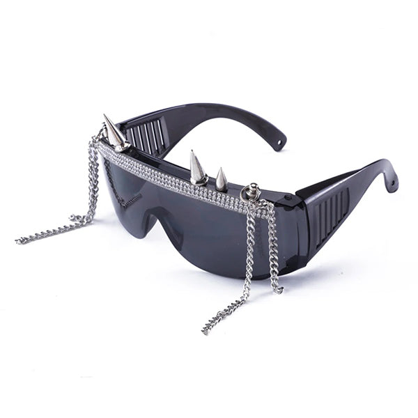 Bat Ruby Steampunk Mask and  Goggles