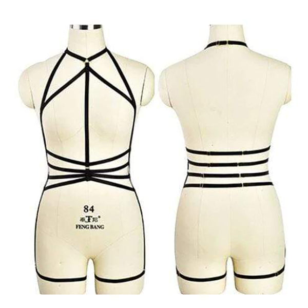 Goth Rave Body Harness Selection