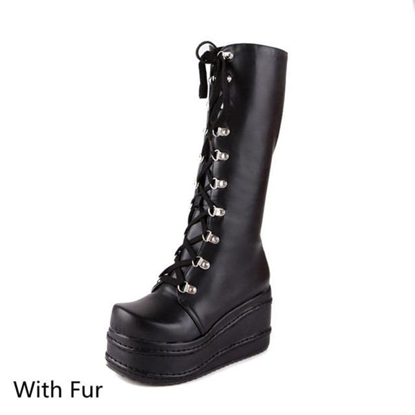 Stack Pack Platform Boots