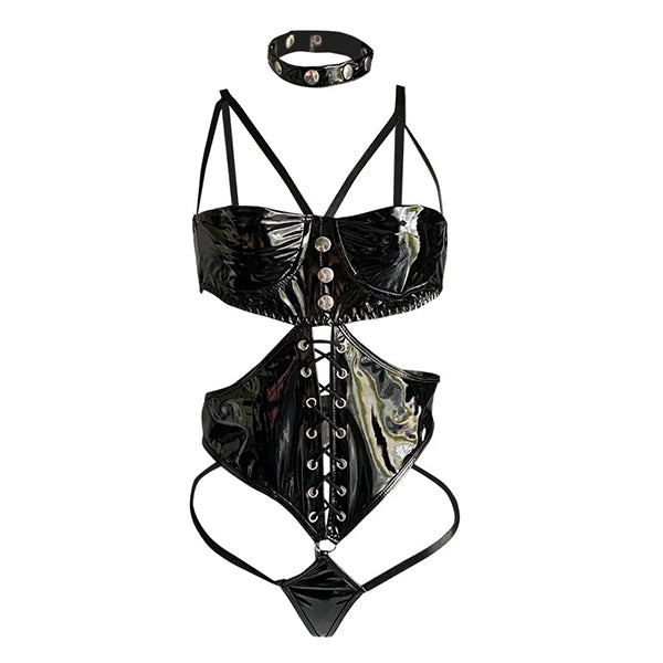 Bettina Leather Bodysuit