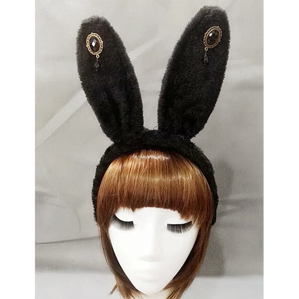 Plush Rabbit Ears Headband