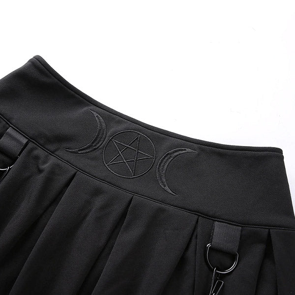 Evanora Pleated Skirt Gothic