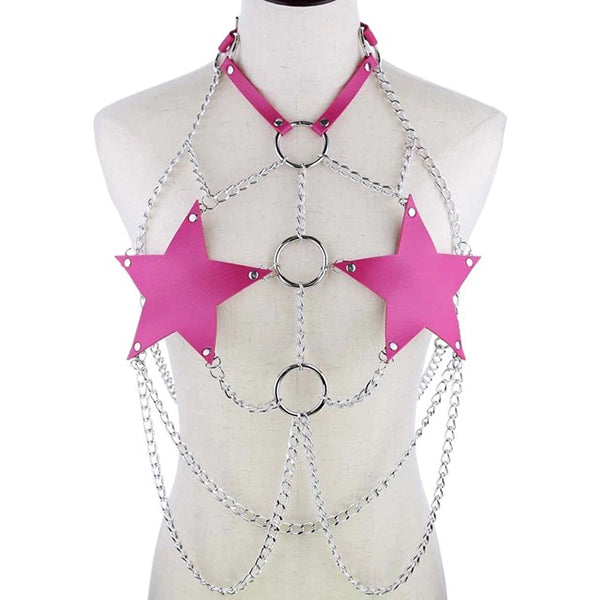 Chained Star Body Harness