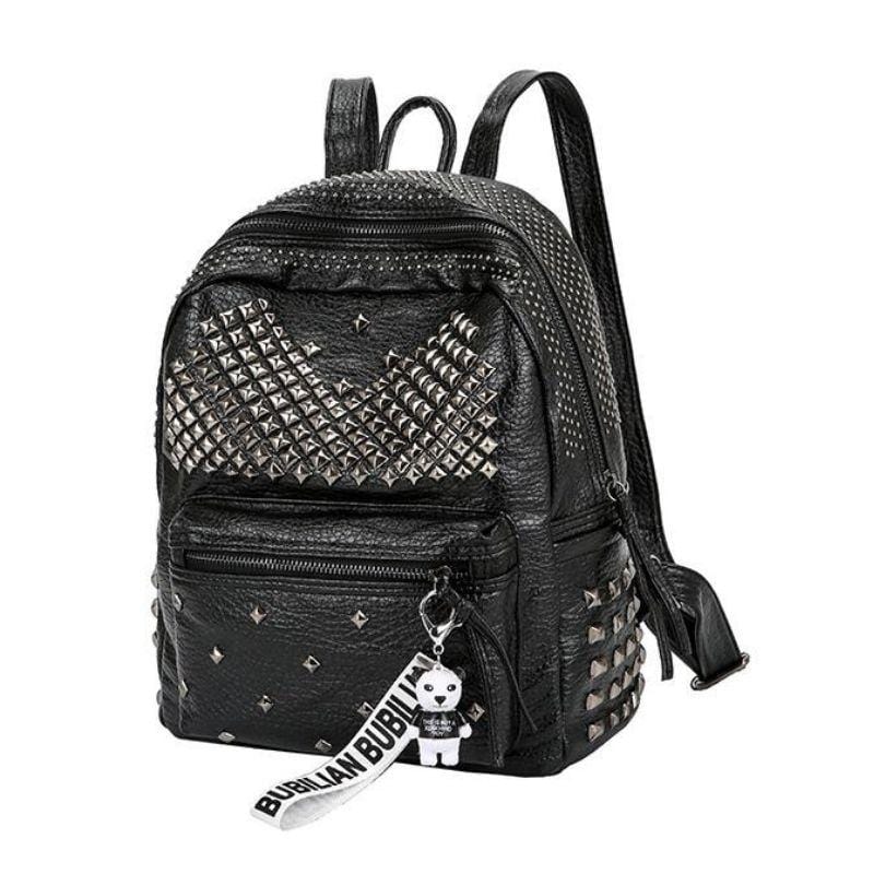 Rivets Overload Leather Backpack