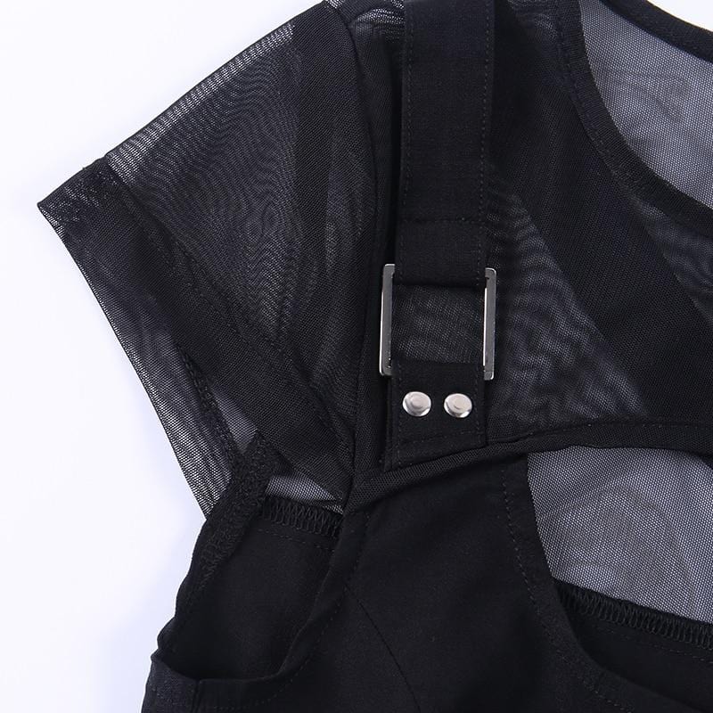 Hauntress Mesh Black Dress
