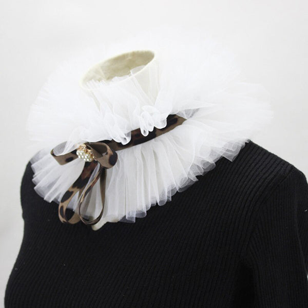 Ruth Victorian Mesh Ruffled Collar