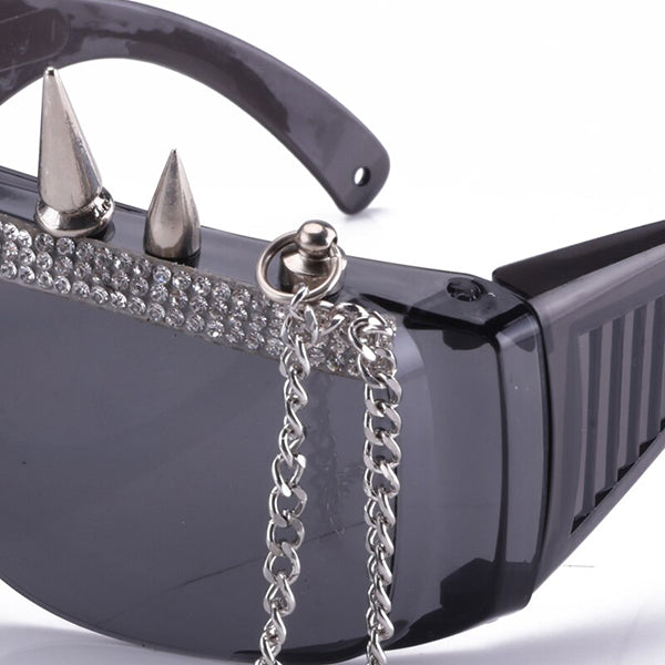 Bat Ruby Steampunk Mask and  Goggles