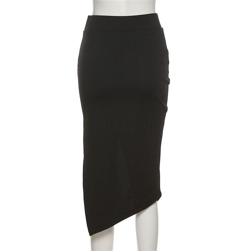 Miss Behave Irregular Midi Skirt