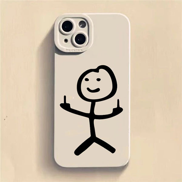 Comic Stickman Phone Case