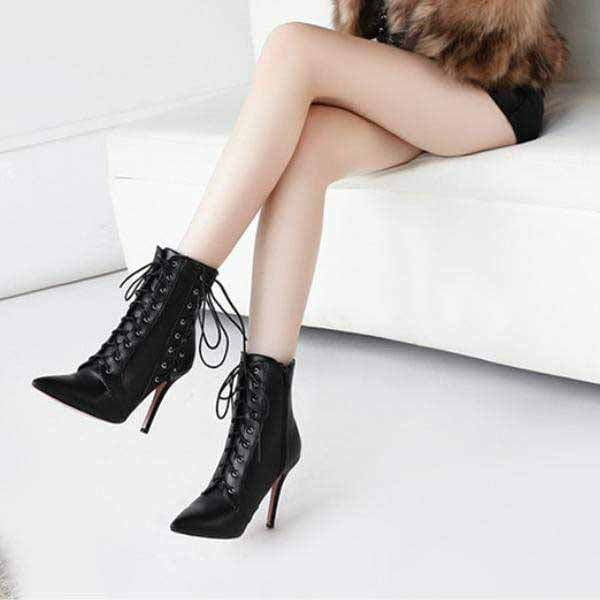 Bewitching Lace-Up Boots