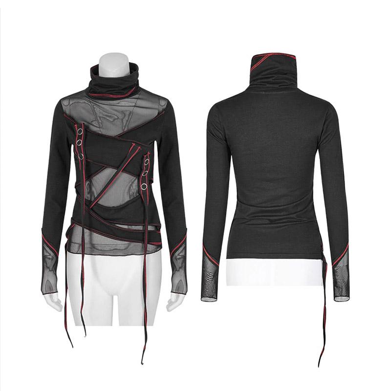 Rebel Punk Knit Mesh Shirt
