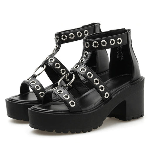Gothic Rivet Sandals