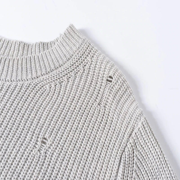 Punk Spider Distressed Knitted Sweater