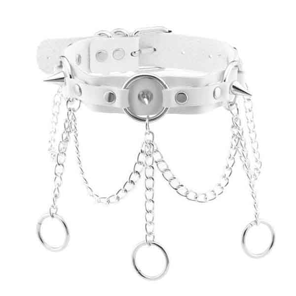 Chain of Guilt Leather Choker