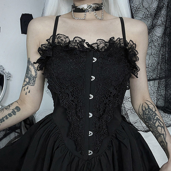 Morgana Gothic Lace Dress