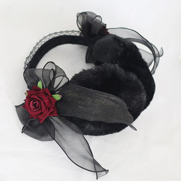 Lolita Lace Plush Earmuffs