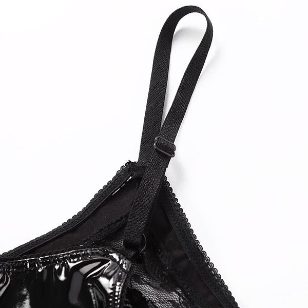 Gothic Rave Crop Top Bra