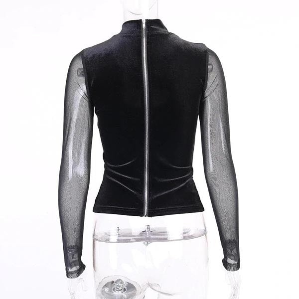 Mesh Gothic Punk Top