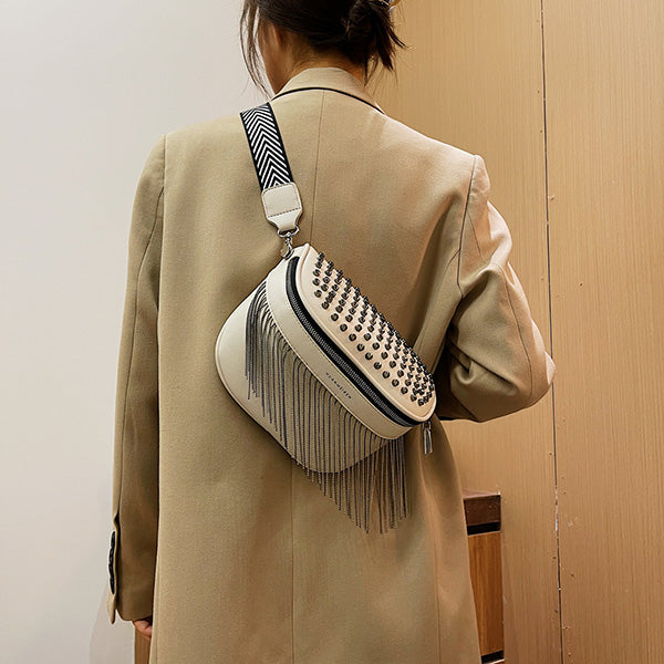 Iris Fringe Studded Bum Bag