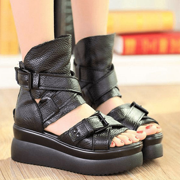 Fearless Leather Sandals