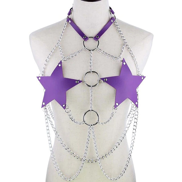Chained Star Body Harness