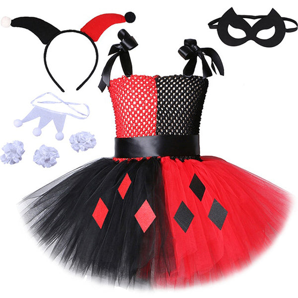 Harley Quinn Inspired Girls Tutu Dress