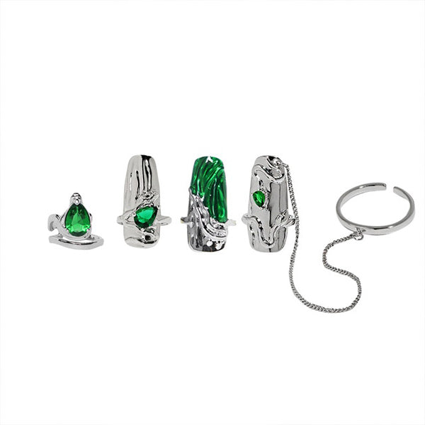 Fashion Armor Nail Ring Set