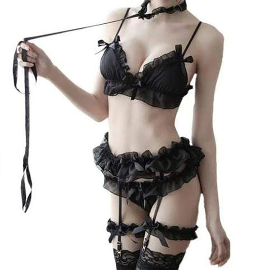 Gothic Lolita Kawaii Ruffles Lingerie Set