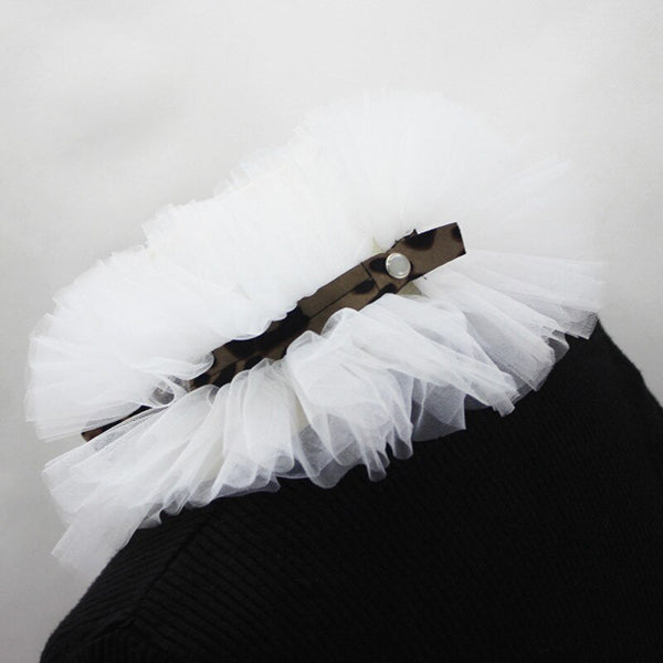 Ruth Victorian Mesh Ruffled Collar
