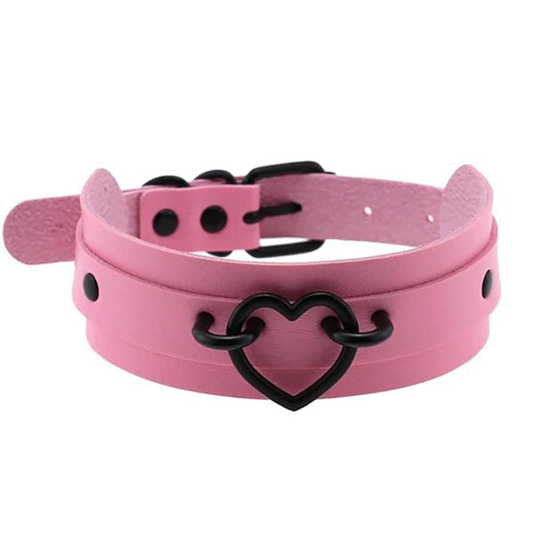 Black Heart Choker Necklace