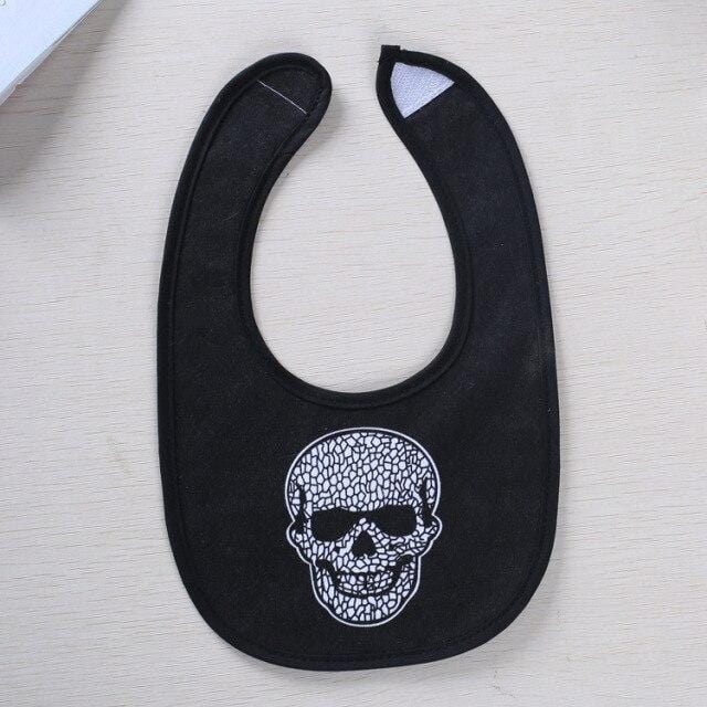Skull Baby Goth Bibs