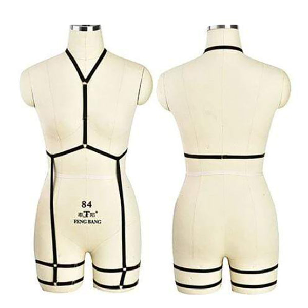 Goth Rave Body Harness Selection