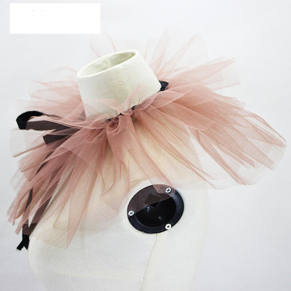 Tori Ruffle Mesh Collar