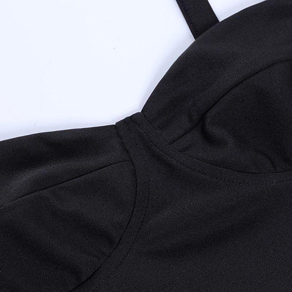 Punk Chain Bustier Crop Top