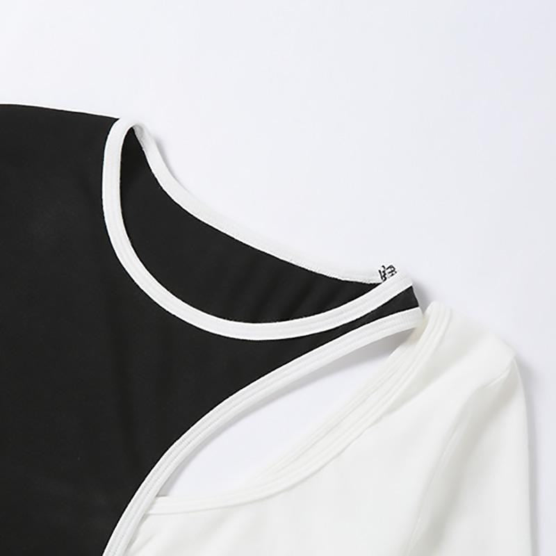 Holstein Patch Gothic Crop Top