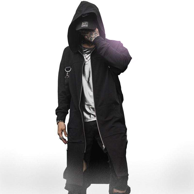 Blackout Streetwear Trench Coat