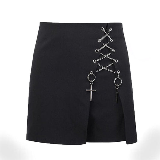 Cross High Waist Casual Shorts