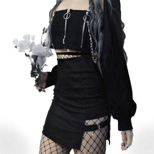 Death's Door Puff Sleeved Top