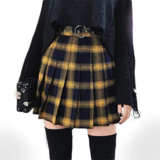 Gothic Harajuku Pleated Skirt