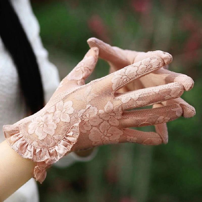 Lotus Steampunk Gloves