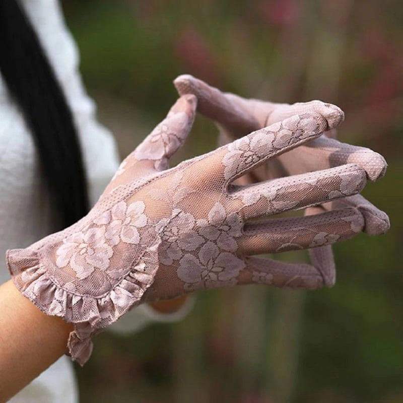 Lotus Steampunk Gloves