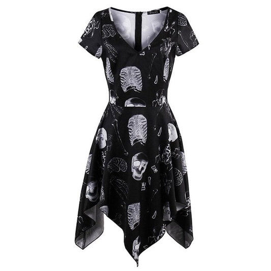 Skeleton Bone Printed Dress