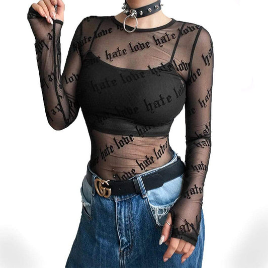 Hate-Love Mesh T-Shirt