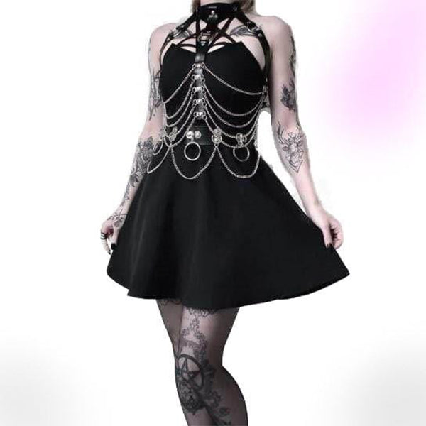 Hot Mess Body Chain Harness & Belt Set